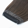 2020 Popular Korean/Japan Popular 18inch Brown Color Knot Thread Hair Extension Human Hair Virgin Hair